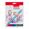 photo - Feutres - Deux pointes - Fine et pinceau - 12 teintes - Coloriage, dessin - Bruynzeel