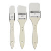 photo - Spalters - Pinceaux plats - 3 formes et tailles - Gesso - Vernis - Fibres nylon blanc - Pébéo