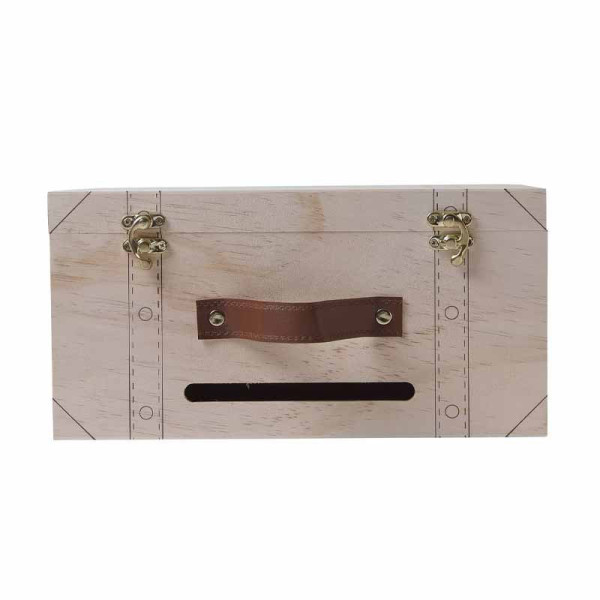 Urne - Bois - Valisette de voyage - A décorer et personnaliser - 30x20x15cm