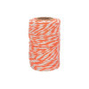 photo - Ficelle - Coton - Orange/Blanc - 25m - Loisirs créatifs - Bijoux - CTOP