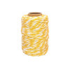 photo - Ficelle - Coton - Jaune/Blanc - 25m - Loisirs créatifs - Bijoux - CTOP