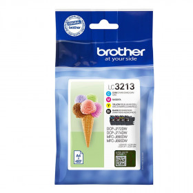 4 cartouches d'imprimante Brother LC3213 modèle glace