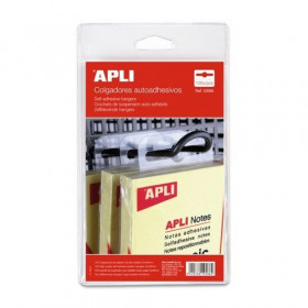 Crochets de suspension en plastique transparent adhésif pour commerce