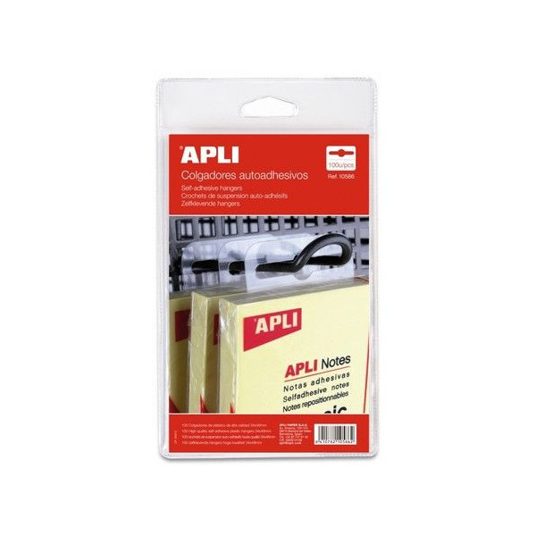 Crochets de suspension en plastique transparent adhésif pour commerce