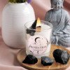 Kit - Fabrique une bougie - Parfum santal - Lithothérapie - Obsidienne - Graine créative