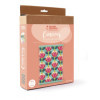 Kit broderie - Canevas - Fleurs de lotus - Toile + tourillons + aiguilles + fils - Graine créative