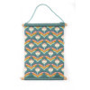 Kit broderie - Canevas - Fleurs tropicales - Toile + tourillons + aiguilles + fils - Graine créative