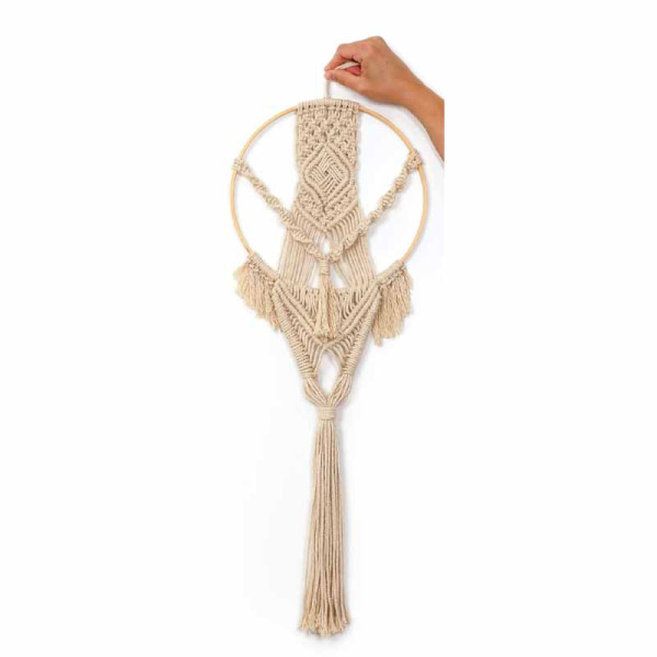 Kit macramé - Suspension décorative en macramé - A faire soi-même - Graine créative