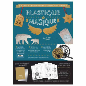 photo - Plastique magique - Feuilles doré et argenté - A4 - 2 feuilles - Loisirs créatifs