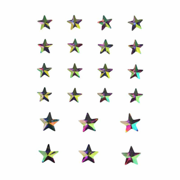 photo - Stickers - Strass - Etoile - Relief - Brillante - Non adhésive - Assortiment tailles