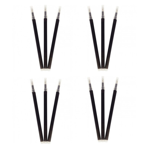 Lot de 12 recharges encre gel effaçable pour stylo R-Pen noir