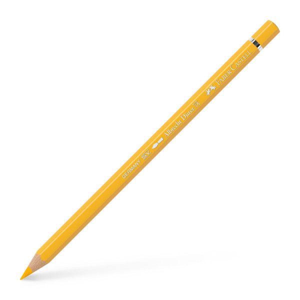 Crayon de couleur jaune cadmium foncé aquarellable Albrecht Dürer Faber-Castell