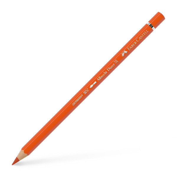 Crayon de couleur orange cadmium foncé aquarellable Albrecht Dürer Faber-Castell