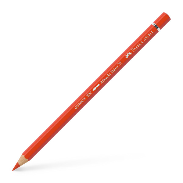 Crayon de couleur rouge cadmium clair aquarellable Albrecht Dürer Faber-Castell