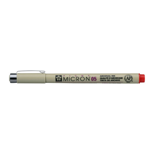 Feutre Pigma Micron 05 Sakura pointe fine 0.45mm rouge