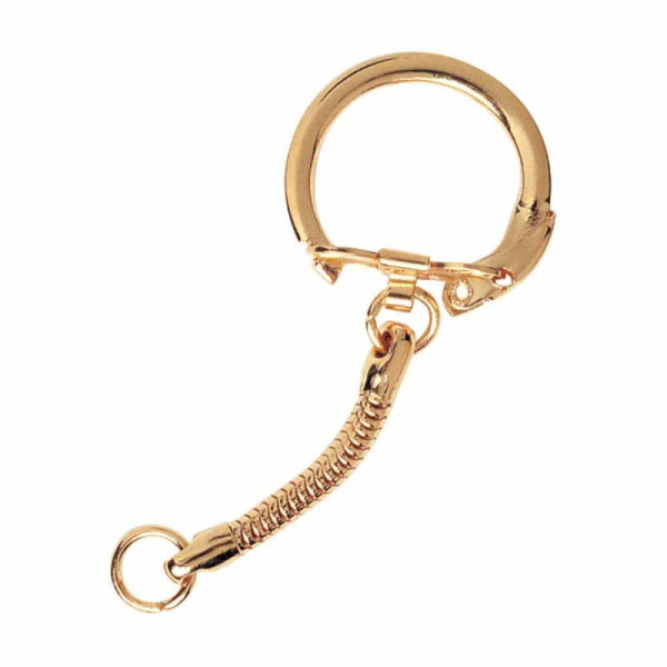 Attaches pour porte-clés - Doré - Métal - 10 pièces - Loisirs créatifs