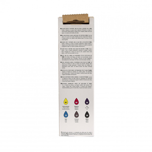 Peinture pour soie - Pébéo - Setasilk - Coffret de 6 flacons de 20ml - Loisirs créatifs