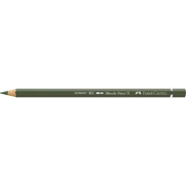 Crayon de couleur vert oxyde chrome opaque aquarellable Albrecht Dürer Faber-Castell
