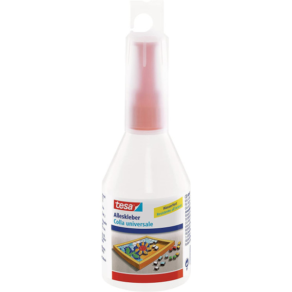 photo - Colle universelle - Transparente - Imperméable - Liquide - Tous supports - TESA - 90g