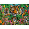Puzzle - 500 pièces - Les tigres dans la jungle - 48x34cm - Adulte/Enfant - Educa