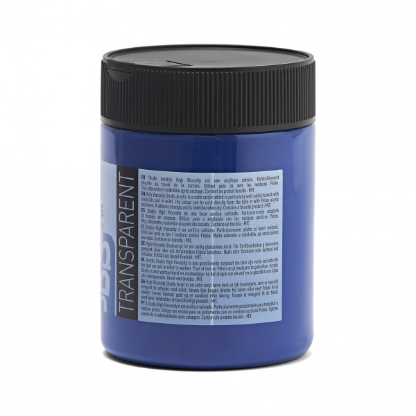 Peinture acrylique - Bleu phtalocyanine - 17 - Pébéo Studio - Pot de 500ml