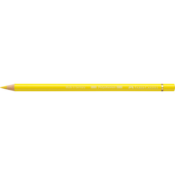 Crayon de couleur jaune chrome clair Polychromos Faber-Castell
