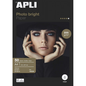 photo-Papier photo - Brillant - Photobright - A4 200 g 50 feuilles - Apli