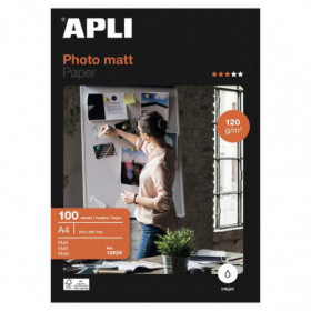 photo-Papier photo - Matt - A4 120 g 100 feuilles - Apli