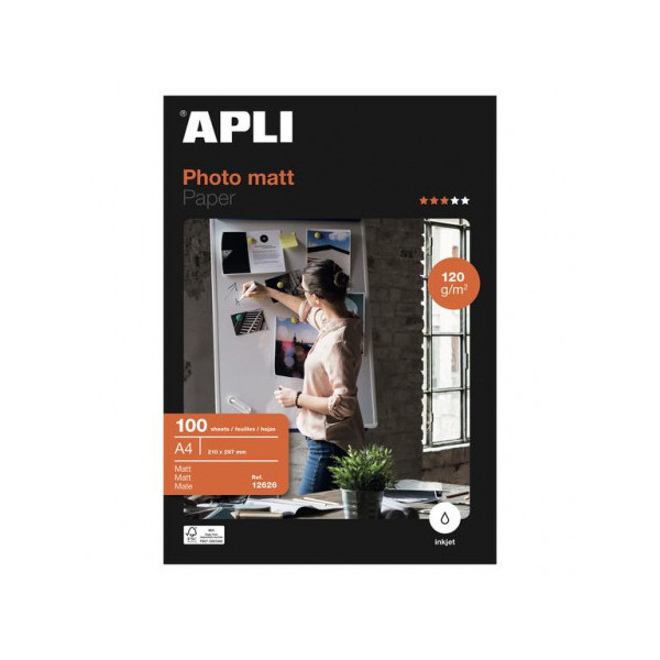 photo-Papier photo - Matt - A4 120 g 100 feuilles - Apli