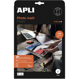 photo-Papier photo - Matt - A4 170 g 20 feuilles - Apli