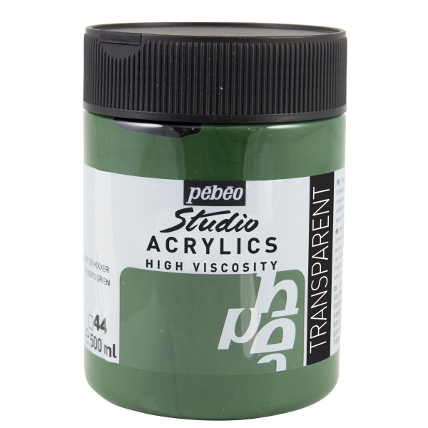 photo - Peinture acrylique - Vert de Hooker - 44 - Pébéo Studio - Pot de 500ml