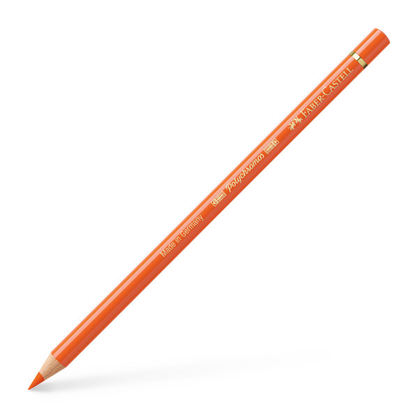 Crayon de couleur orange transparent Polychromos Faber-Castell