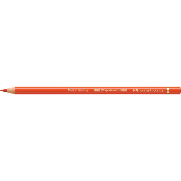 Crayon de couleur orange cadmium foncé Polychromos Faber-Castell