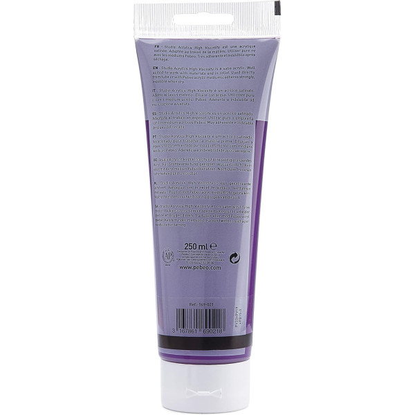 Peinture acrylique - Violet d'orient - 21 - Pébéo Studio - Tube de 250 ml