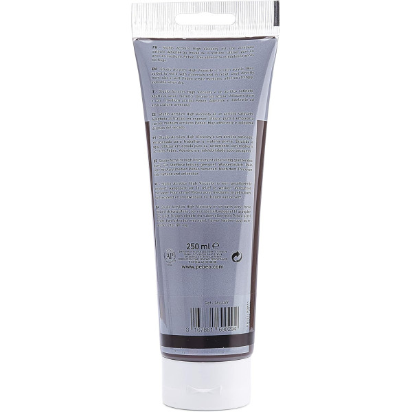 Peinture acrylique - Ombre brûlée - 29 - Pébéo Studio - Tube de 250 ml