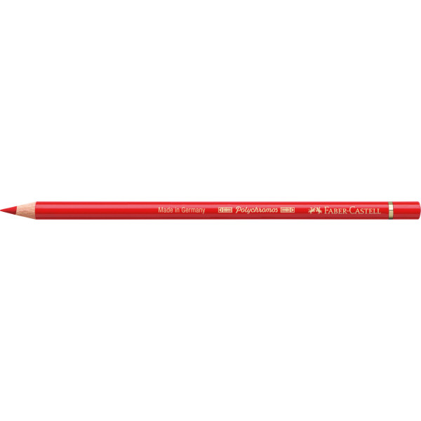 Crayon de couleur rouge géranium clair Polychromos Faber-Castell