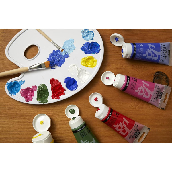 Peinture acrylique - Cyan primaire - 49 - Pébéo Studio - Tube de 250 ml