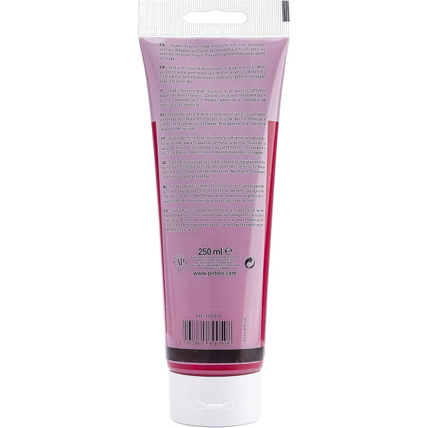 Peinture acrylique - Magenta primaire - 50 - Pébéo Studio - Tube de 250 ml