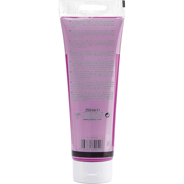 Peinture acrylique - Rose azo - 55 - Pébéo Studio - Tube de 250 ml