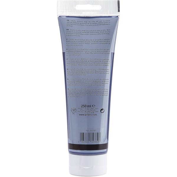 Peinture acrylique - Bleu noir iridescent - 360 - Pébéo Studio - Tube de 250 ml
