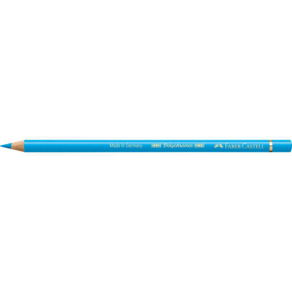 Crayon de couleur bleu phtalo clair Polychromos Faber-Castell
