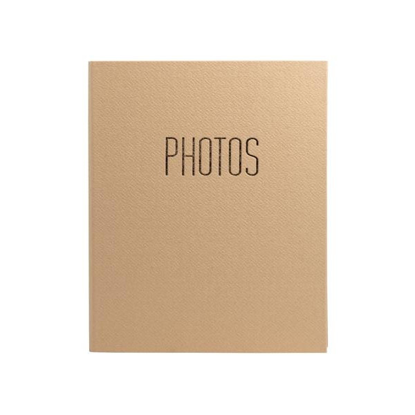 Album photo - Classeur - Couverture beige - 60 pages - 120 photos 10x15cm