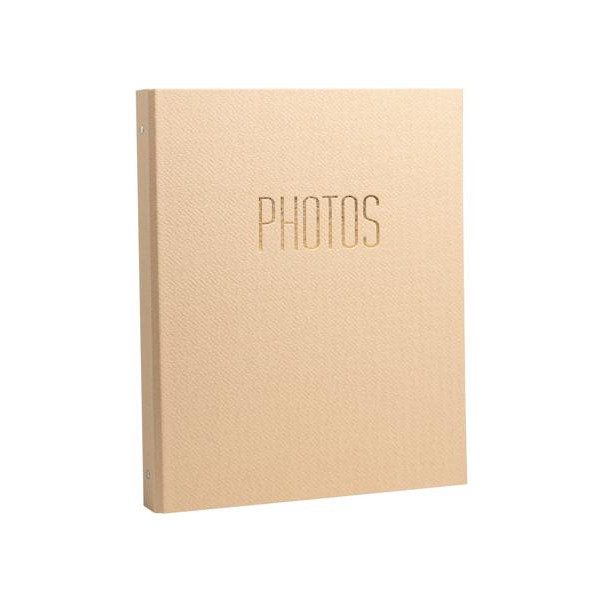Album photo - Classeur - Couverture beige - 60 pages - 120 photos 10x15cm