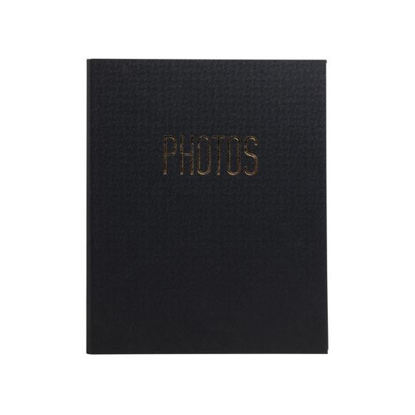 Album photo - Classeur - Couverture noire - 60 pages - 120 photos 10x15cm