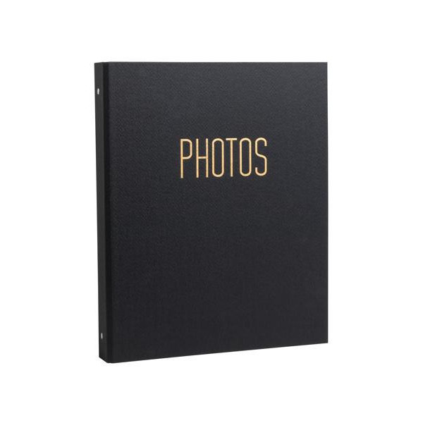 Album photo - Classeur - Couverture noire - 60 pages - 120 photos 10x15cm