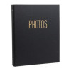 Album photo - Classeur - Couverture noire - 60 pages - 120 photos 10x15cm