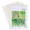 Boîte de 100 pochettes coins lisse transparente plastique Exacompta