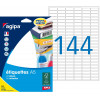 2304 étiquettes blanches 8X20Mm 144 étiquettes par planche A5 Apli 114017 | Artmania