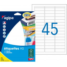 720 Étiquettes 12,8X38Mm Sur Planches A5 Apli 114044 | Artmania