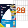 448 Étiquettes 20X50Mm 28 Étiquettes Par Planches A5 Agipa 100309 | Artmania